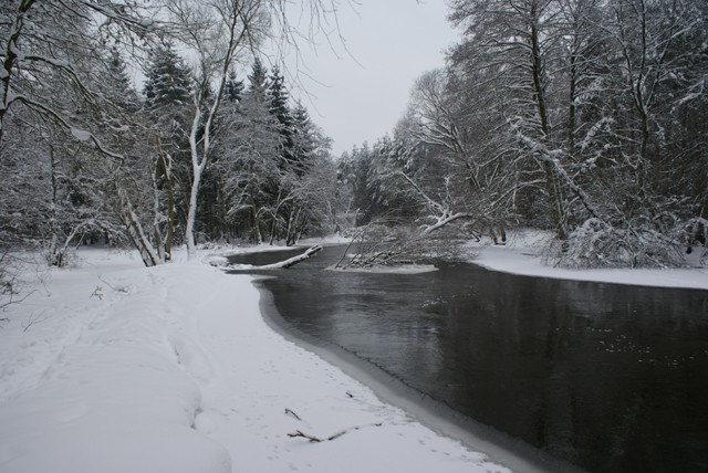 Rzeka Ina Zimą